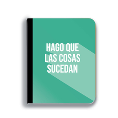 CUADERNO FERA 20 X 25 TAPA BLANDA RAYADO - HAGO QUE LAS COSAS SUCEDAN