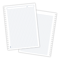 REPUESTO RAYADO A4 - CUADERNO REMOVIBLE