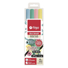 MARCADOR DUO FILGO DOBLE PUNTA (PINCEL / FINA) PASTEL X4