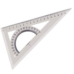 ESCUADRA 20 CM C/ TRANSPORTADOR 60º PIZZINI