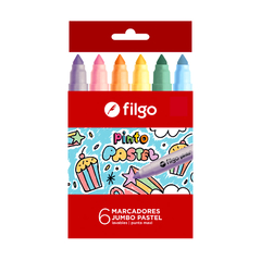 MARCADOR FILGO JUMBO PASTEL X 6 - comprar online