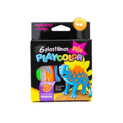 PLASTILINA FLUO EN BARRAS PLAYCOLOR X 6