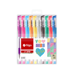 ROLLER GEL FILGO POP GLITTER X 10