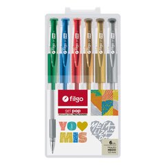 ROLLER GEL FILGO POP METAL X 6