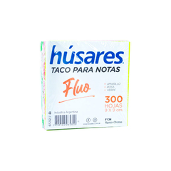 TACO PARA NOTAS HUSARES COLORES FLUO