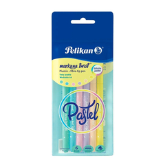MARCADORES PELIKAN MARKANA TWIST PASTEL X6