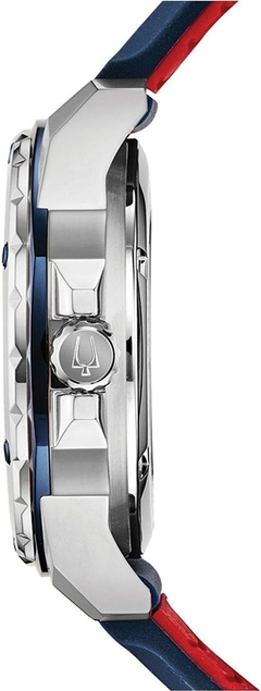 Reloj Bulova analógico automático para hombre con correa de silicona 98A225, Reloj automático, Agente Oficial. - Miller Joyeros