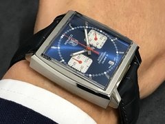 Reloj Hombre Tag Heuer Mónaco Chronograph Calibre 12 CAW2111.FC6183 Agente Oficial Argentina - Miller Joyeros