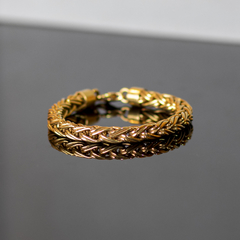 Pulsera en oro amarillo 18 kltes con eslabones macizos en internet