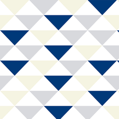 Papel de Parede Adesivo Geometrico Triangulo Azul