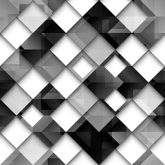 Papel de Parede Adesivo Mosaico Preto e Branco
