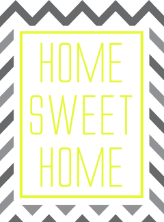 Placa decorativa Home Sweet