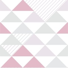 Papel de Parede Adesivo Geometrico Rosa - comprar online