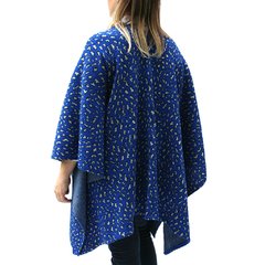 Ruana de lana animal print blue en internet