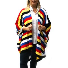 Ruana de la lana mondrian - comprar online