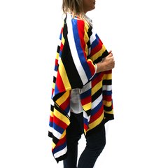 Ruana de la lana mondrian - tienda online