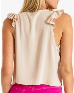 BLUSA DE LINO CON VOLADOS - Somos Hygge