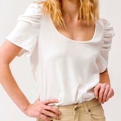 BLUSA DE LINO MANGA PRINCESA