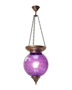 bubble hanging lamp violet