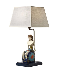 table female from javanese court lamp - buy online