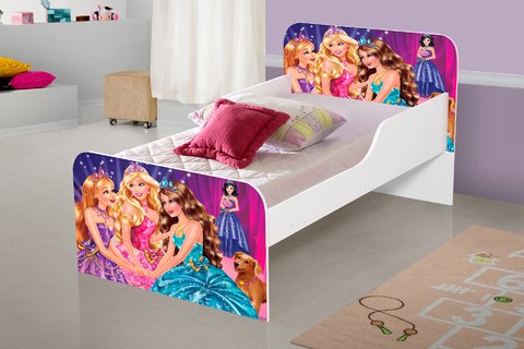 Cama Juvenil - Barbie 012 - 91x79x153