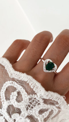 ANILLO VER PLATA 925