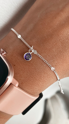 PULSERA AGOS BAÑO DE PLATA PREMIUM