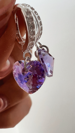 AROS SISTER CRISTAL PLATA 925