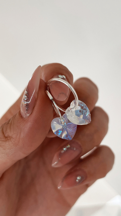AROS MARAVILLAS CRISTAL PLATA 925 - comprar online