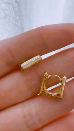 AROS LONDON GOLD PLATA 925 - comprar online