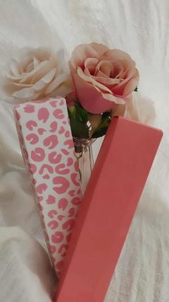 CAJA PULSERA/CADENA ROSA X DOCENA