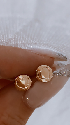 AROS SELLO CORAZON ORO 18 K BP - comprar online
