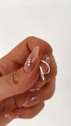 AROS BRILHANTE PLATA 925 - comprar online
