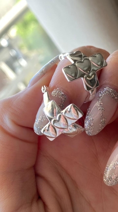 OFERTA AROS JUANI ACERO BLANCO