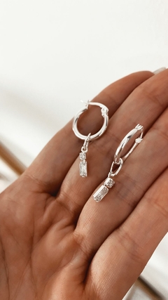 AROS TARDE ACERO BLANCO - comprar online