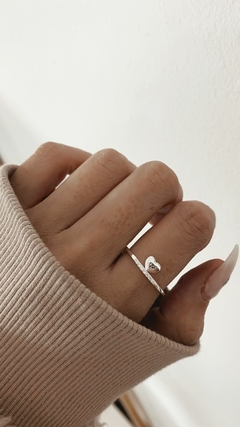 ANILLO CORAZIN PLATA 925 - comprar online