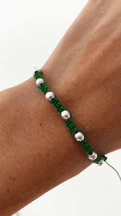 PULSERA MACRAMÉ VERDI BP