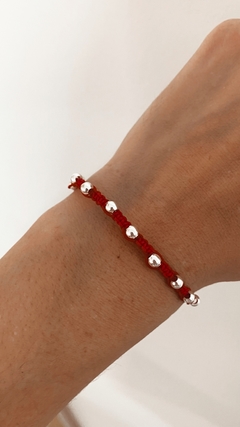 PULSERA MACRAMÉ ROJITIS BP