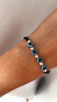 PULSERA MACRAMÉ NEGRU BP