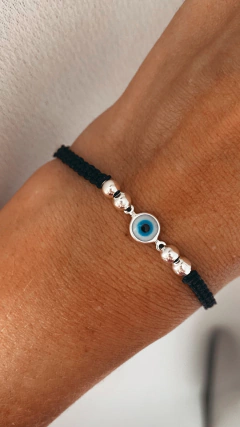 PULSERA MACRAMÉ TURQI BP
