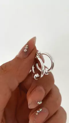 AROS NALKA ACERO BLANCO - comprar online