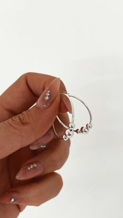 AROS MELS PLATA 925