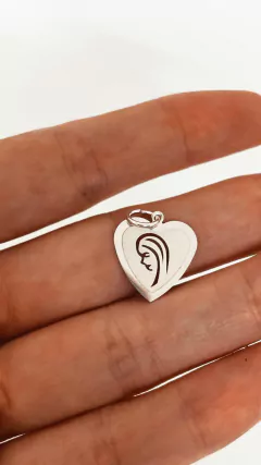 DIJE VIRGEN CUORE PLATA 925