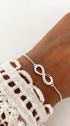 PULSERA INFINITY PLATA 925 - comprar online