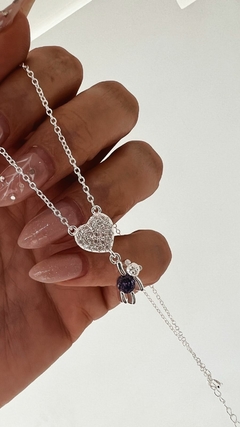 CONJUNTO FLOTANDO PLATA 925
