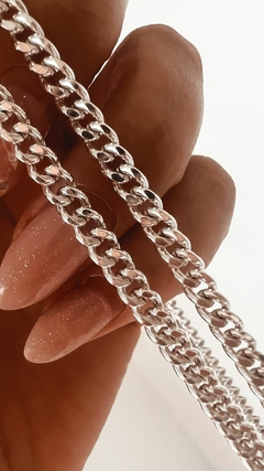 CADENA GROUMET 4 PLATA 900 UNISEX