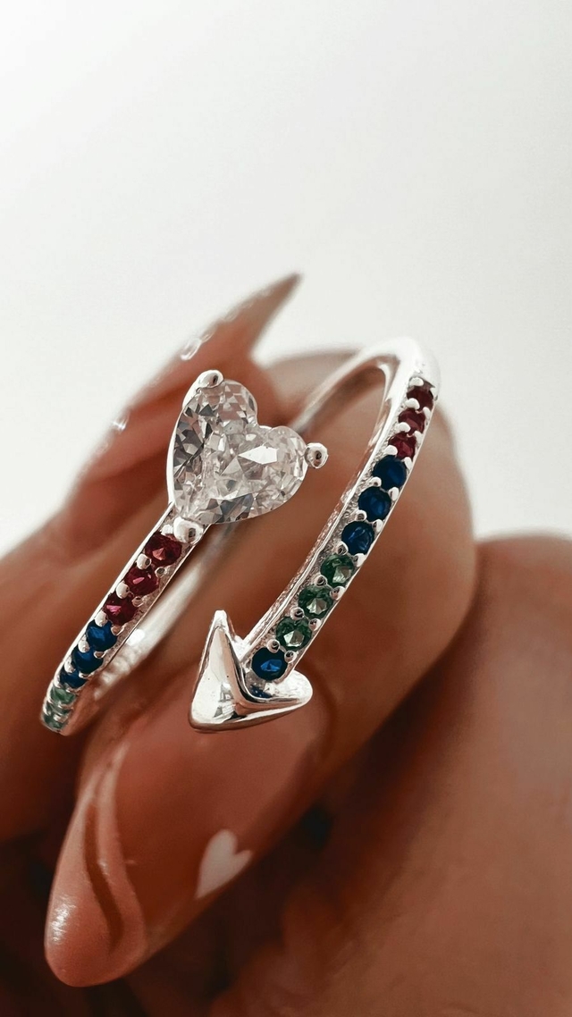 Anillo Pandora Mujer Anillo Ajustable De Plata 925 Con Piedra De