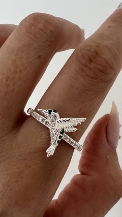 ANILLO COLI VERDE PLATA 925 en internet