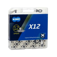 Cadena Kmc X12 Silver Black 12v Missing Link Shimano Sram - comprar online