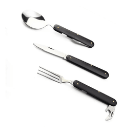 Set De Cubiertos Northland Kjell Camping Trekking Acero Inox